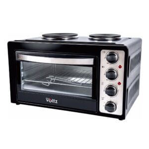 Готварска печка с 2 котлона 1000W\600W черна