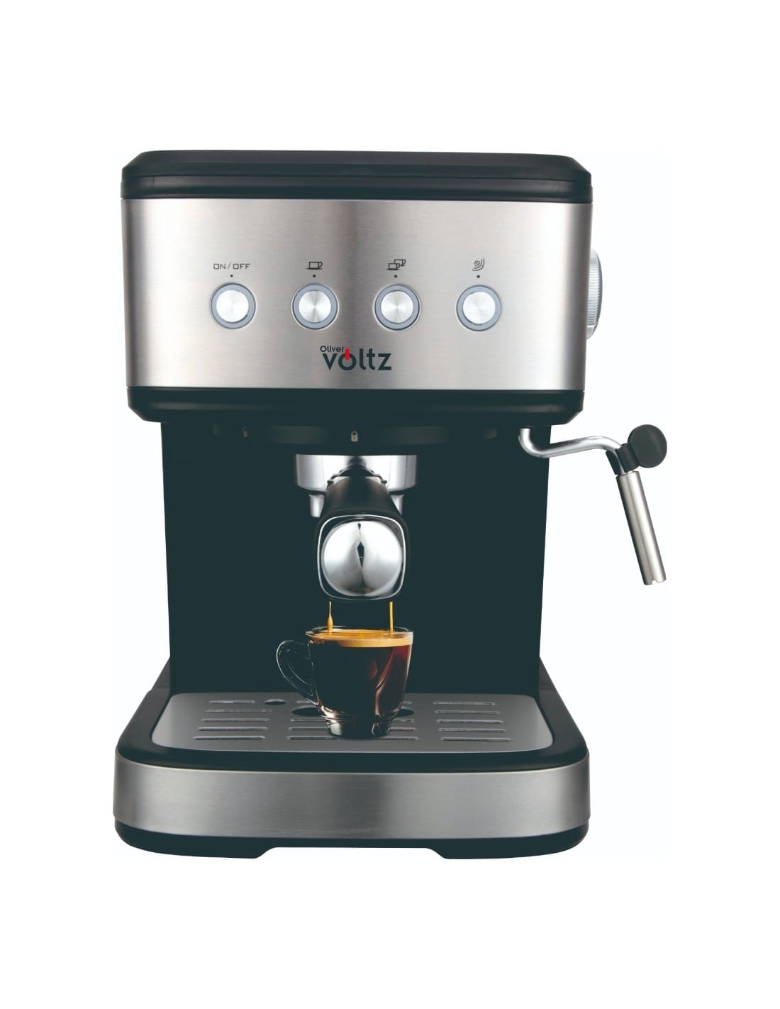 Еспресо машина Оliver Voltz 1100W черен/инокс