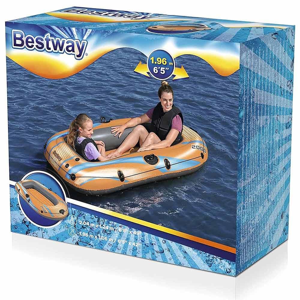 Надуваема лодка Bestway 61139 Kondor Elite 2000 196x106см - Image 3