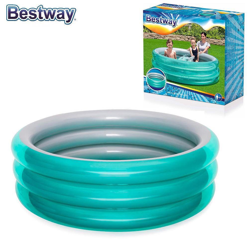 Надуваем басейн металик 201 х 53 см. BESTWAY 3ринга 6+ - Image 5