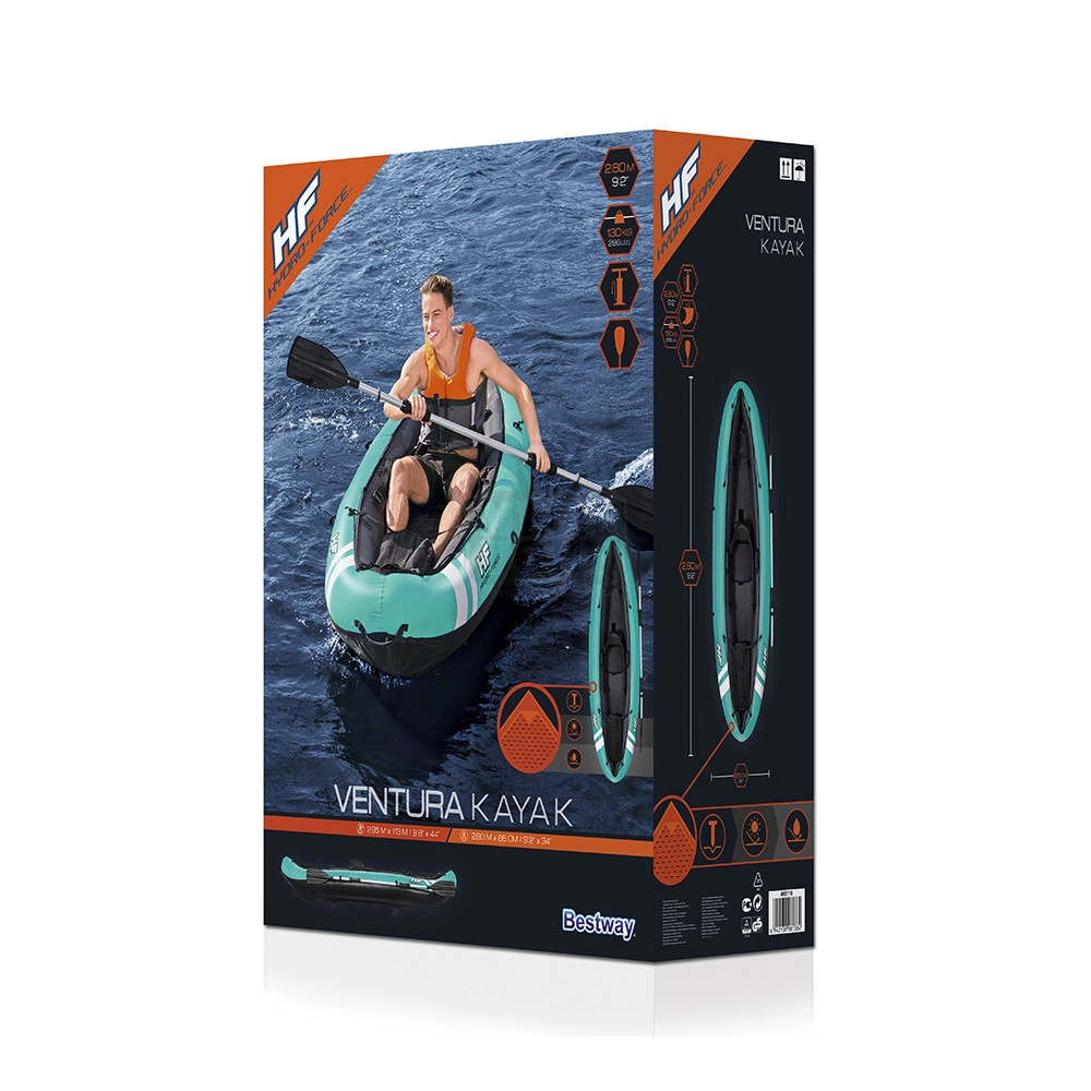 Надуваем Кану Каяк Bestway Hydro Force Ventura 2.80см-86см - Image 9