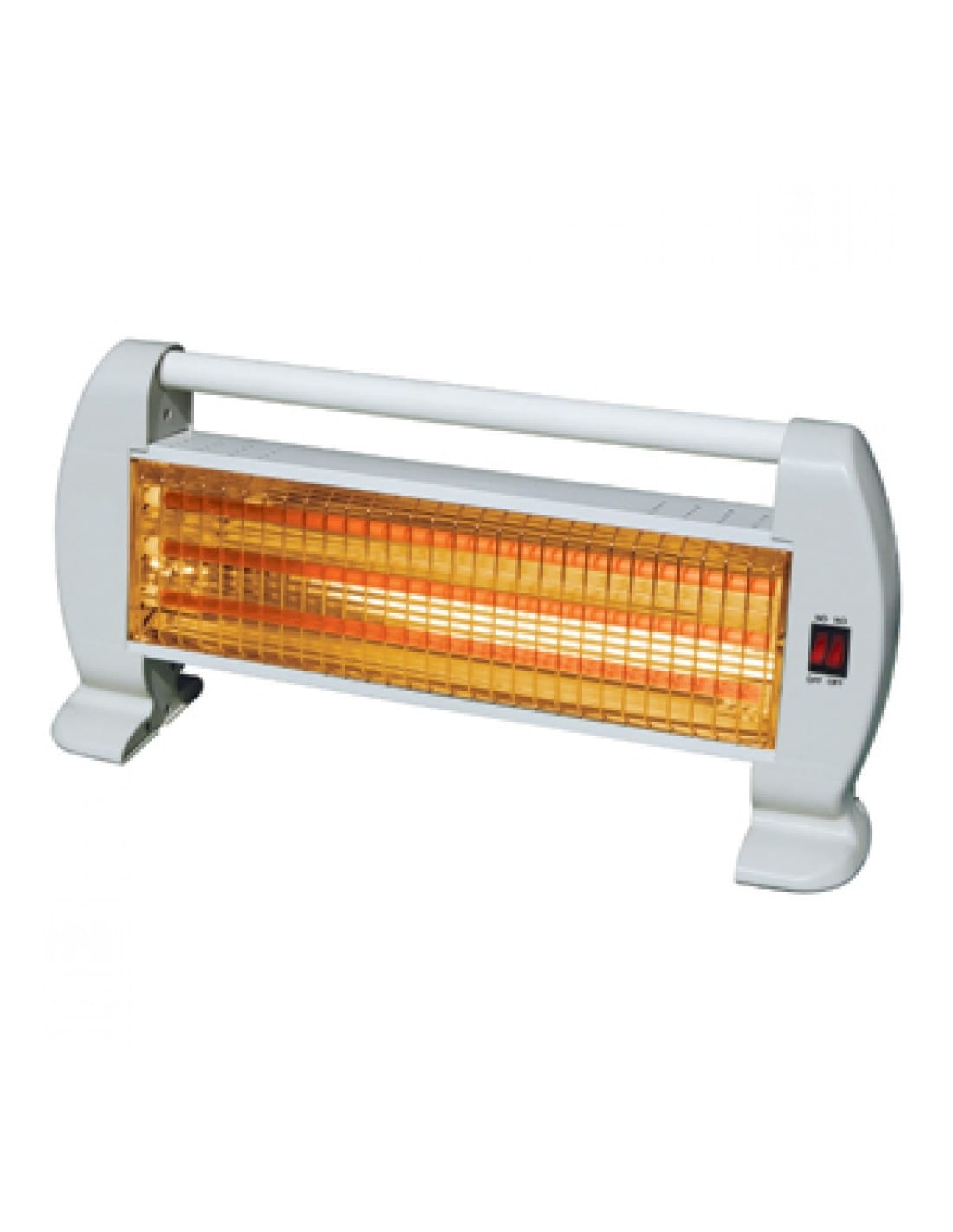 Печка с кварцови реотани Rosberg 1200W бял