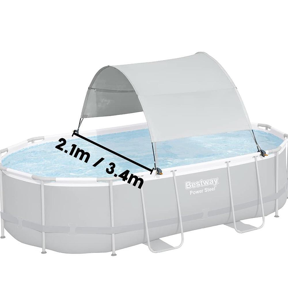 Сенник за правоъгълни и овални басейни Bestway 210x340см - Image 2