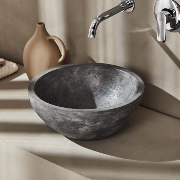 Умивалник STONE Антрацит Φ40см
