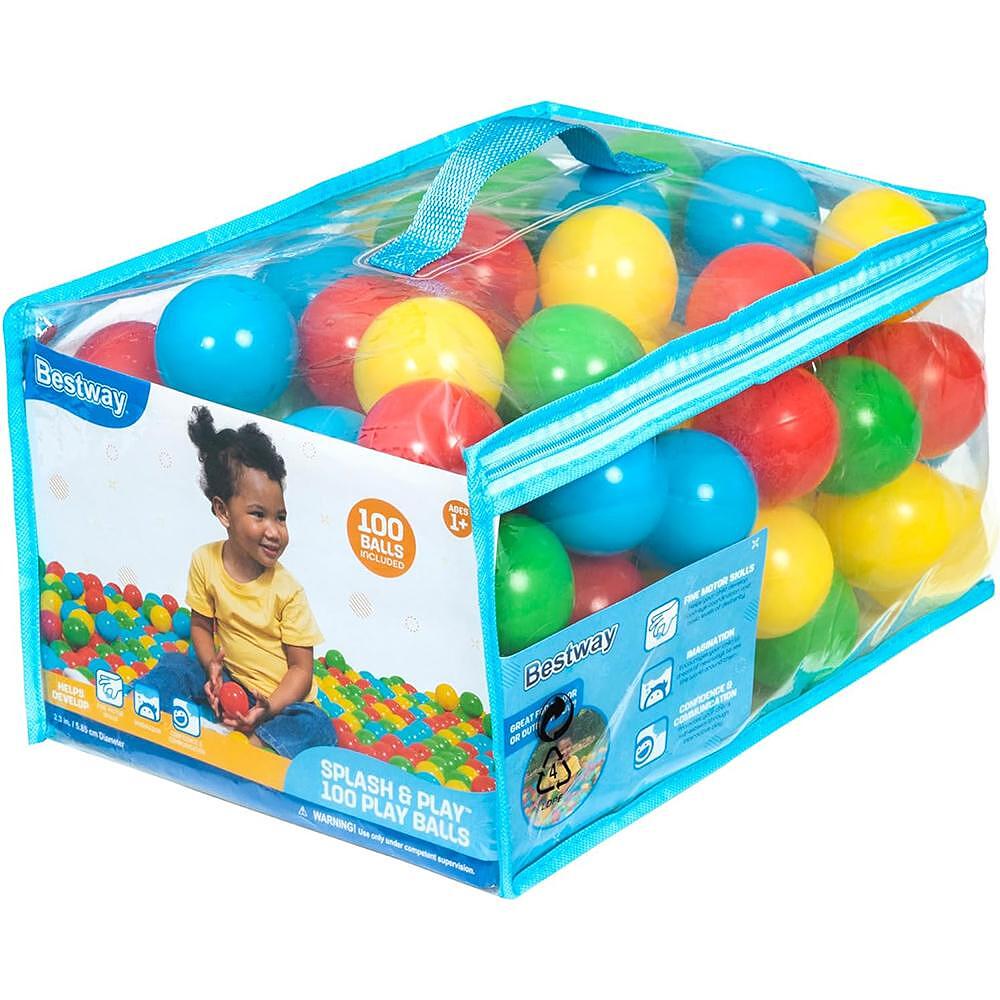 Топки за игра за деца Splash and Play 100 бр. в чанта