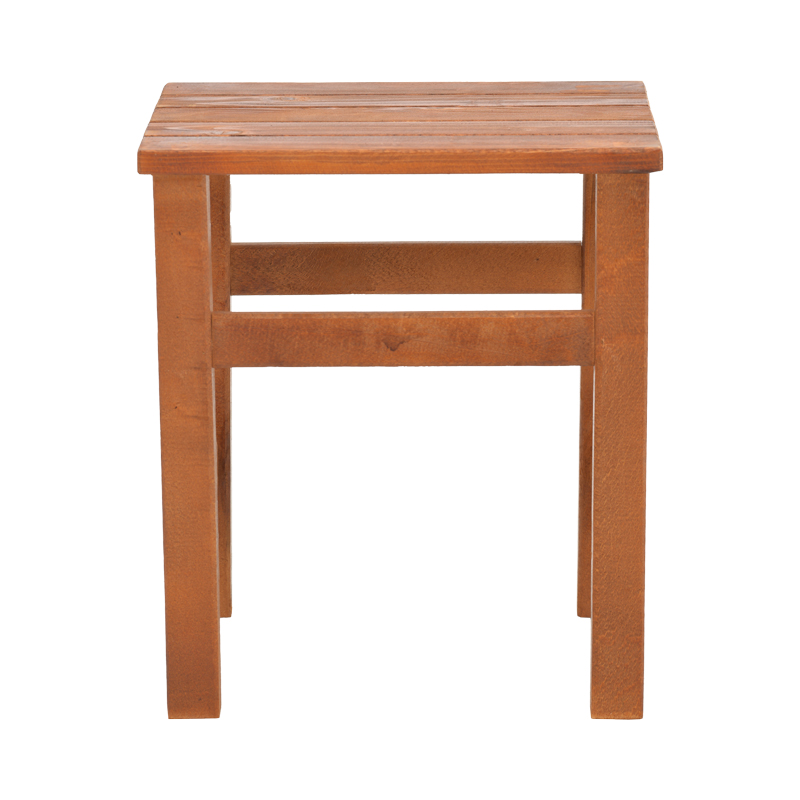 Градинска маса Summrine масивно буково дърво в цвят орех 40x40x45см - Image 2