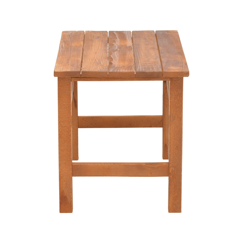 Градинска маса Summrine масивно буково дърво в цвят орех 60x40x45см - Image 3