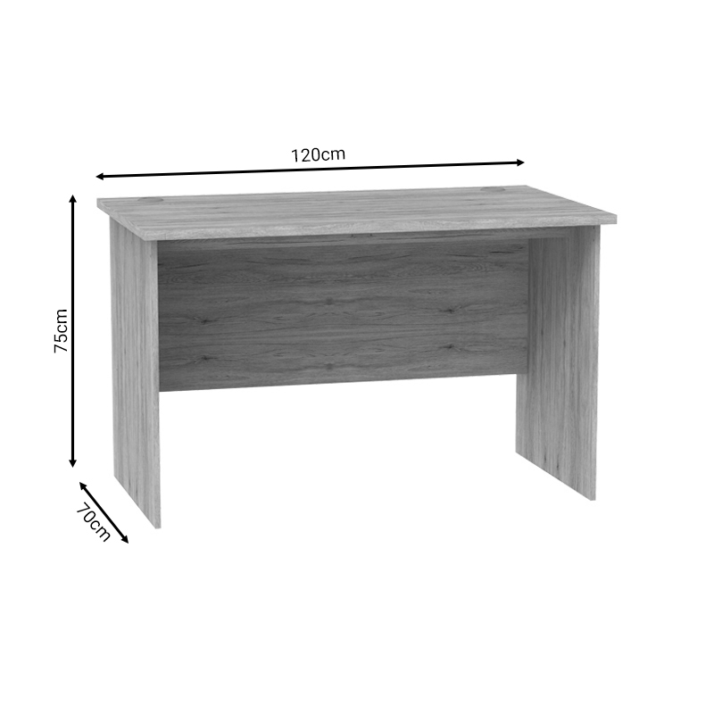 Работно бюро професионално Anze естествен меламин 120x70x75см - Image 2