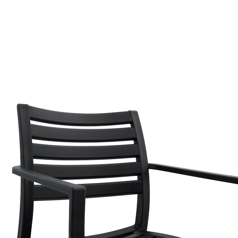 Стол Gerko с UV защита черен pp 57x46x83см - Image 5