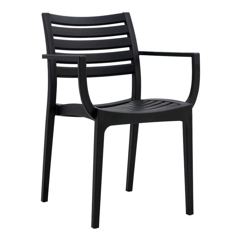 Стол Gerko с UV защита черен pp 57x46x83см