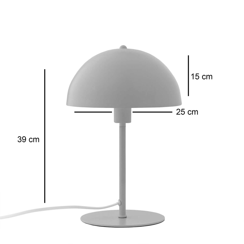 Настолна лампа Desker E27 металик-мента Φ25x39см - Image 3