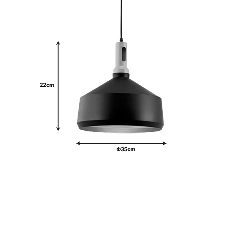 Плафон Denvel I черно-златен метал Φ35x22см - Image 2