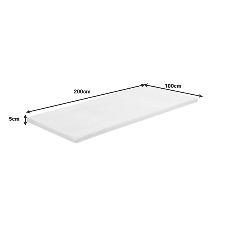 Топ матрак Casmeriane рол пакет бял плат-мемори пяна 100x200x5cm - Image 6