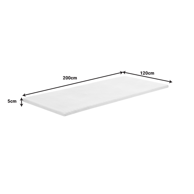 Топ матрак Casmeriane рол пакет бял плат-мемори пяна 120x200x5cm - Image 6