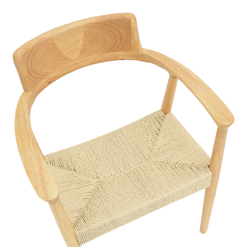 Стол Jojene с въже в естествен нюанс 58x54x79см - Image 7