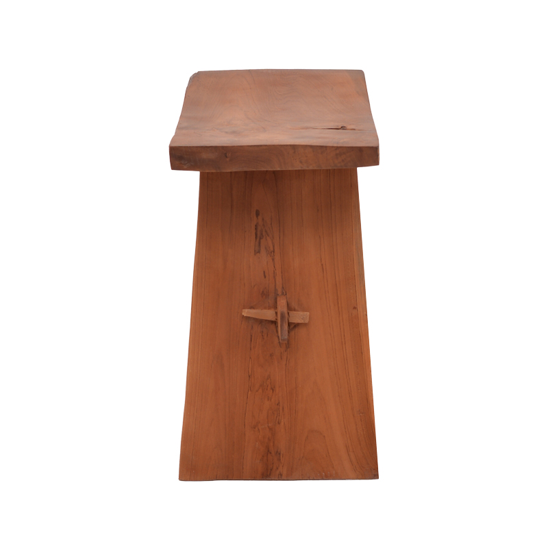 Табуретка Shogun тиково дърво в естествен нюанс 46x28x46см - Image 3