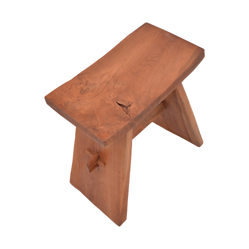 Табуретка Shogun тиково дърво в естествен нюанс 46x28x46см - Image 4