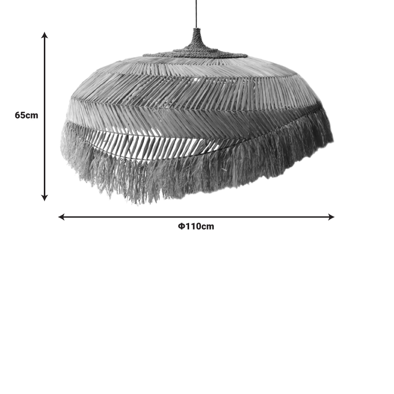 Плафон Izert в естествен цвят Φ110x65см - Image 2