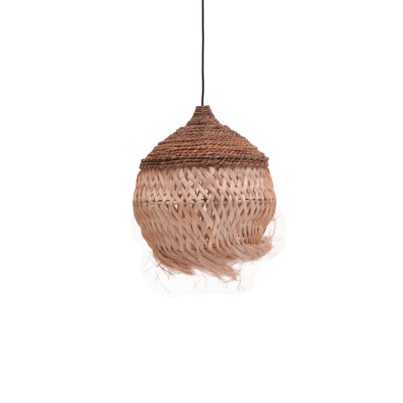 Плафон Fiorine абака в естествен цвят Φ35x45см