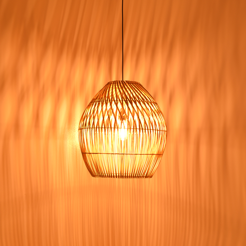 Плафон Irden ратан в естествен абажур Φ50x40см - Image 2