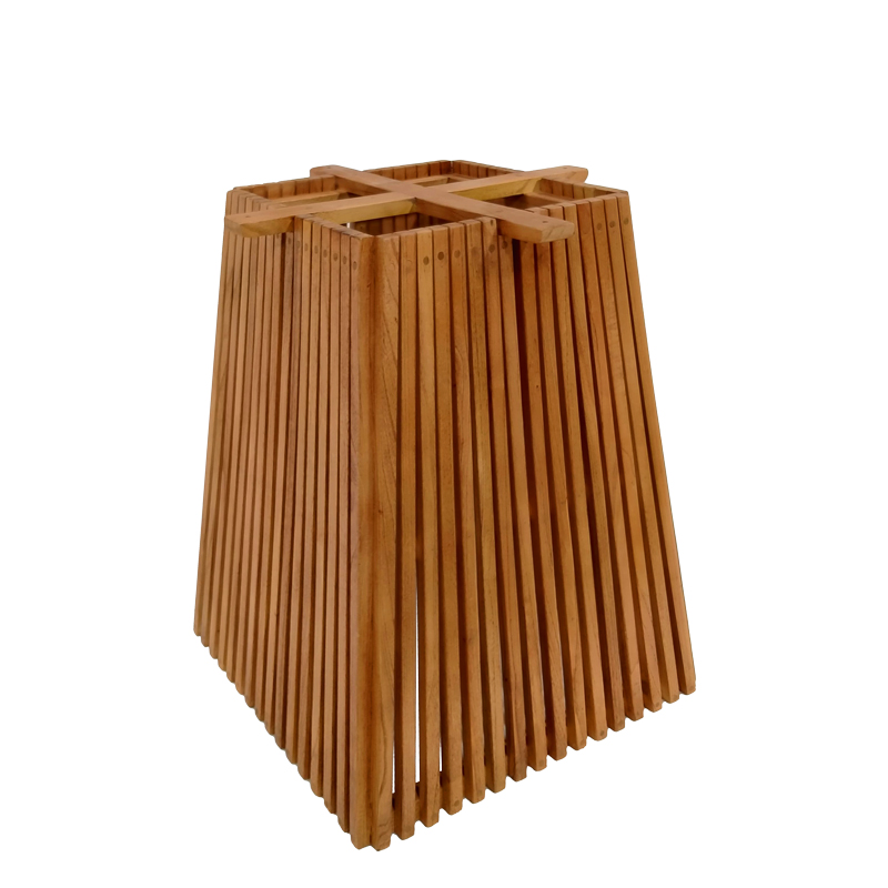 Основа за маса Darius mindi wood в естествен нюанс 60x60x75см