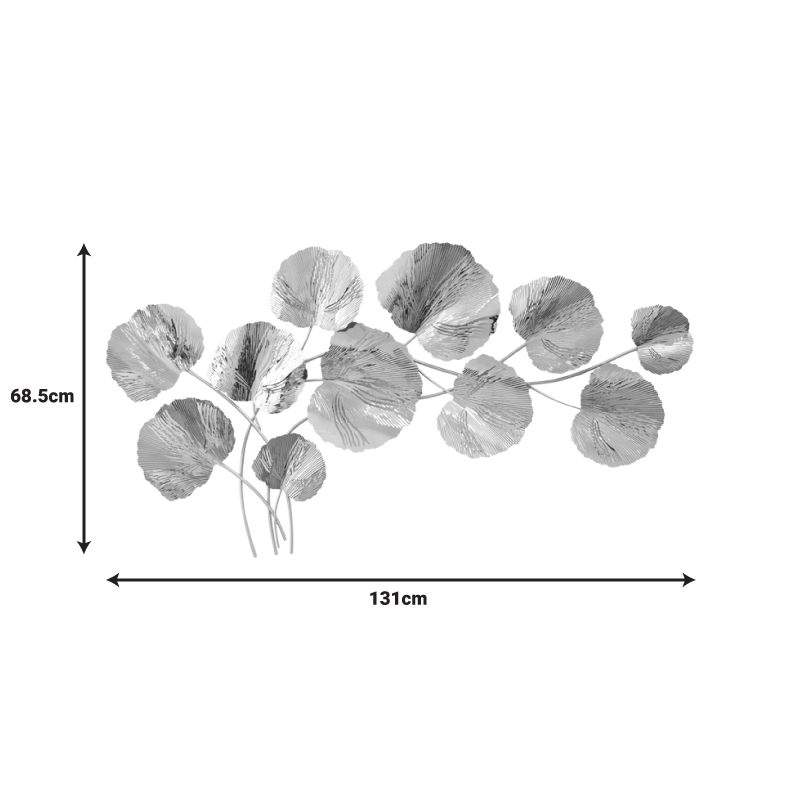 Декорация за стена Fleur метал в златист нюанс 131x68.5x6см - Image 2