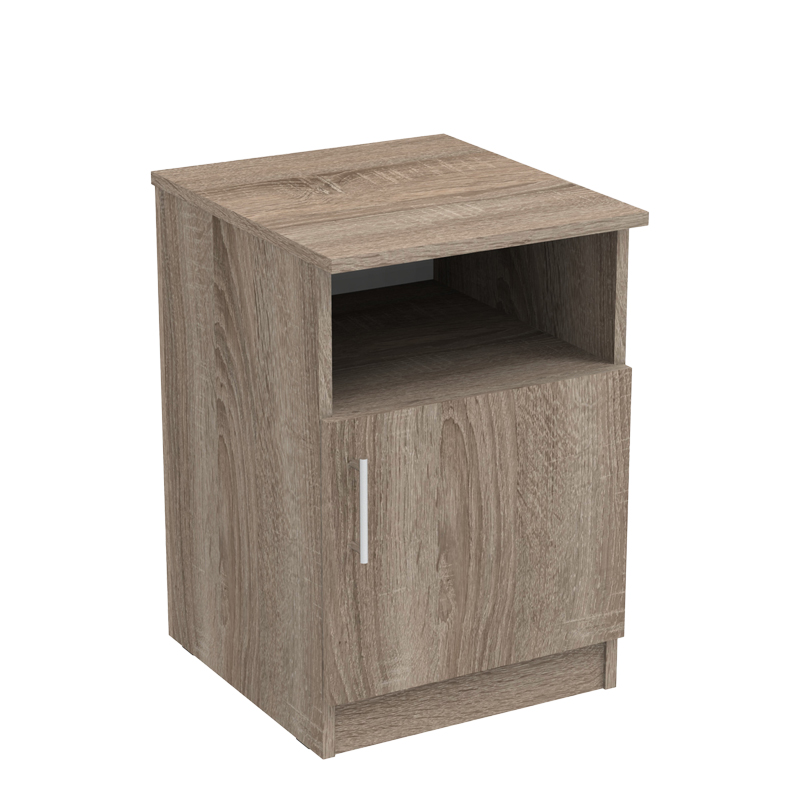 Меламиново нощно шкафче Galdi в цвят орех 40x45x60см