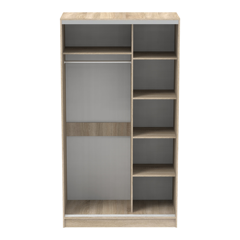 Двукрилен гардероб Korredor с огледало в цвят sonoma 120x60x220см - Image 4
