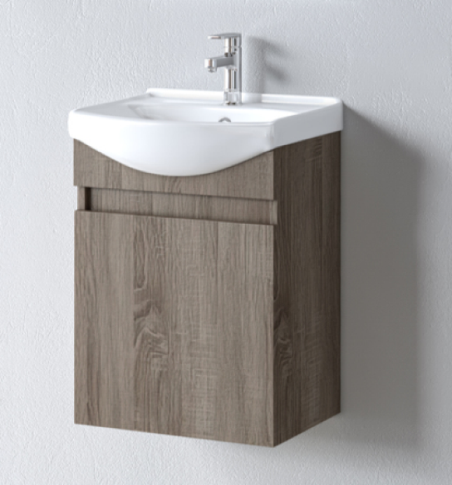 Шкаф за баня SIENA SONOMA DARK 45x31x60cm с мивка 45x36cm - Image 4