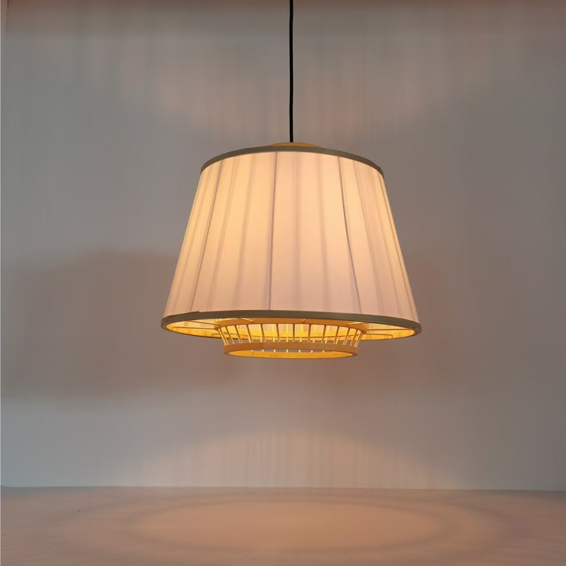 Плафон Torzo E27 бамбук в естествен нюанс Φ40x32.5см - Image 2