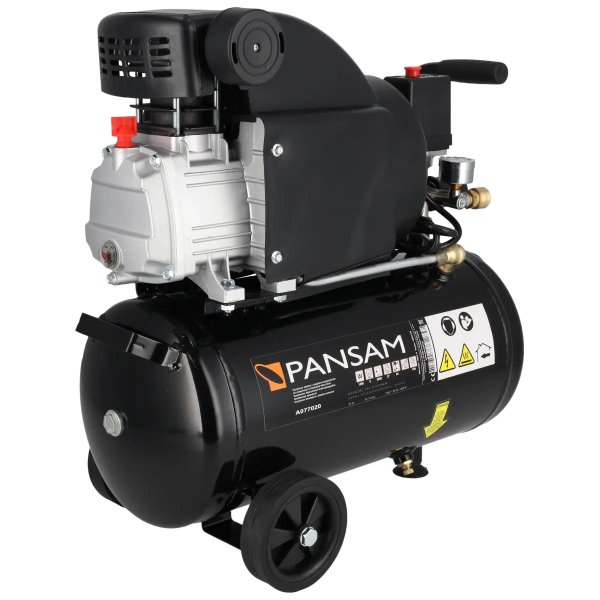 Компресор, 24L PANSAM A077020 с маслено смазване 1500W 8 bar - Image 6
