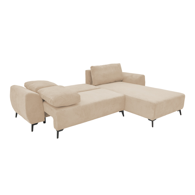 Триместен диван Settee с място за съхранение в бежов нюанс 286x204x93см - Image 2