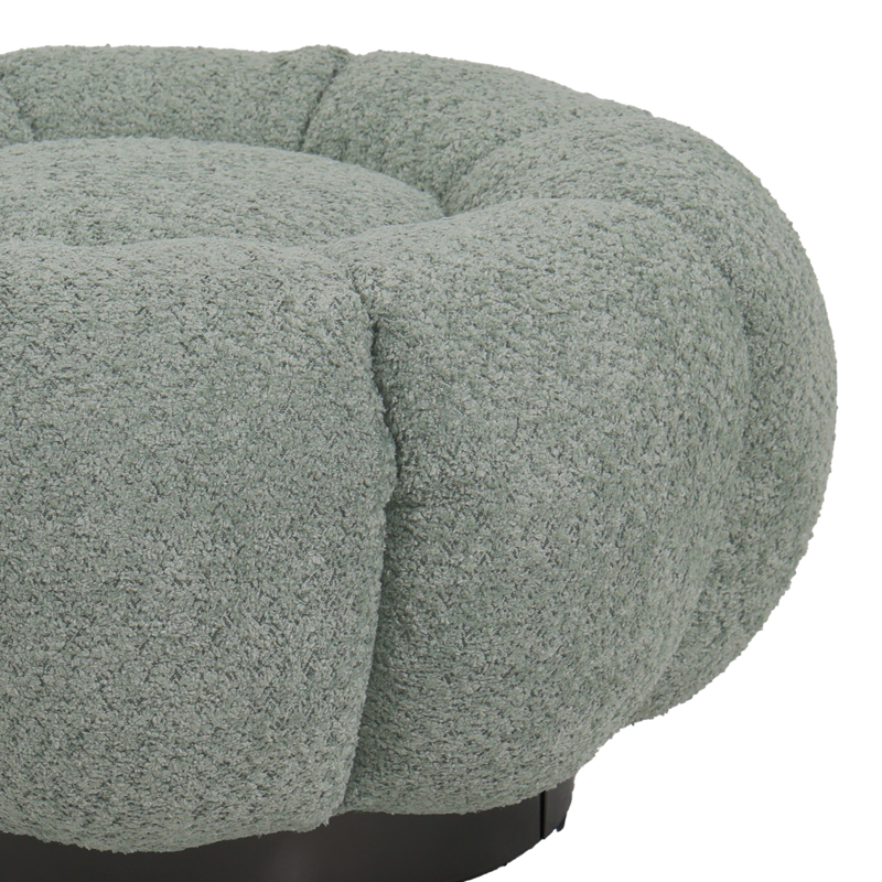 Табуретка Nester плат букле в сив нюанс Φ60x31см - Image 2