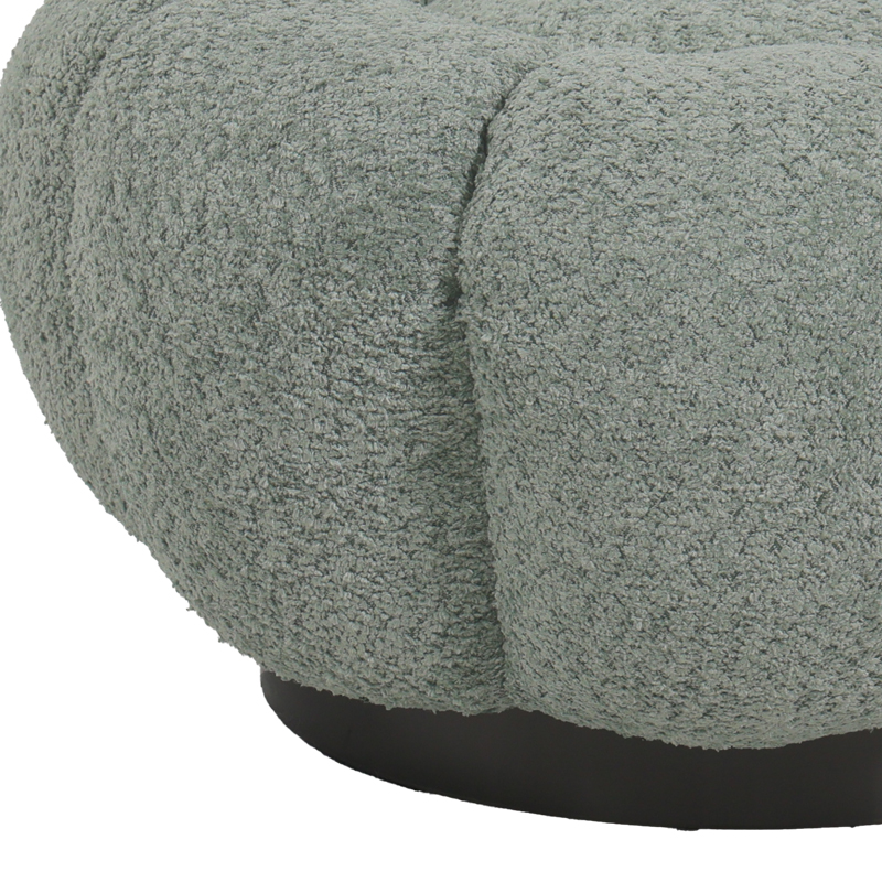 Табуретка Nester плат букле в сив нюанс Φ60x31см - Image 3