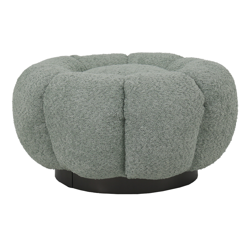 Табуретка Nester плат букле в сив нюанс Φ60x31см - Image 4