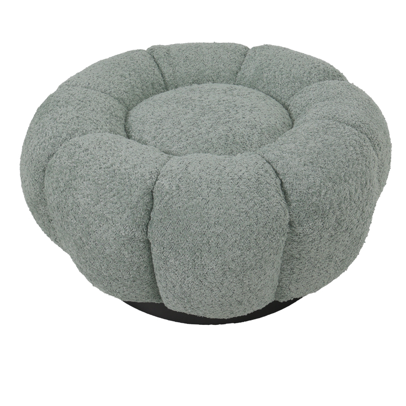 Табуретка Nester плат букле в сив нюанс Φ60x31см - Image 5
