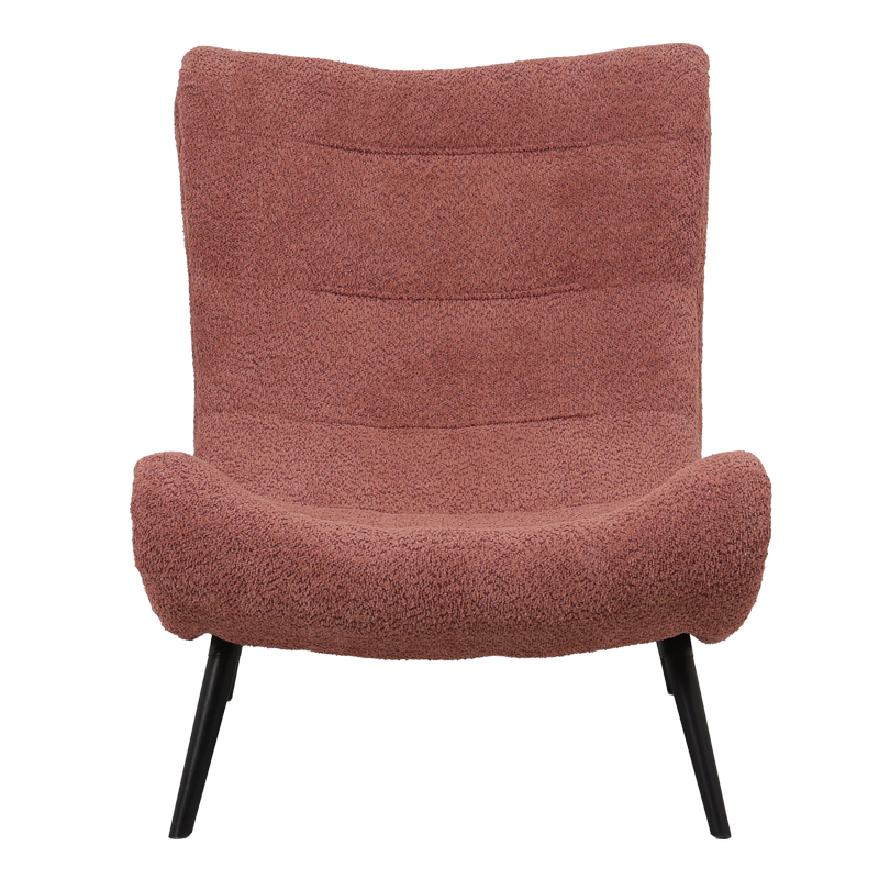 Кресло с табуретка Silla дамаска от букле в нюанс пепел от рози 97x80x100см - Image 4