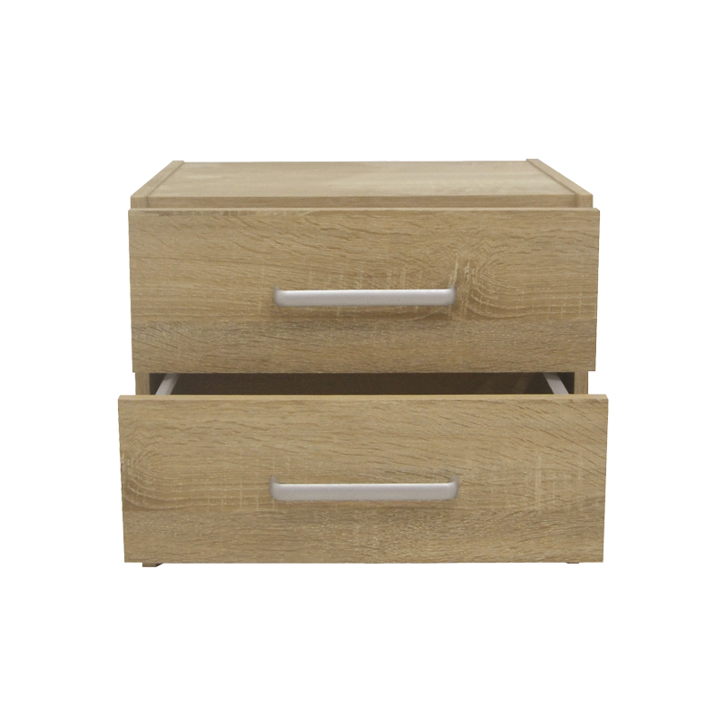 Нощно шкафче OLYMPUS с 2 чекмеджета в естествен нюанс 47,5x40,5x40,5см - Image 4