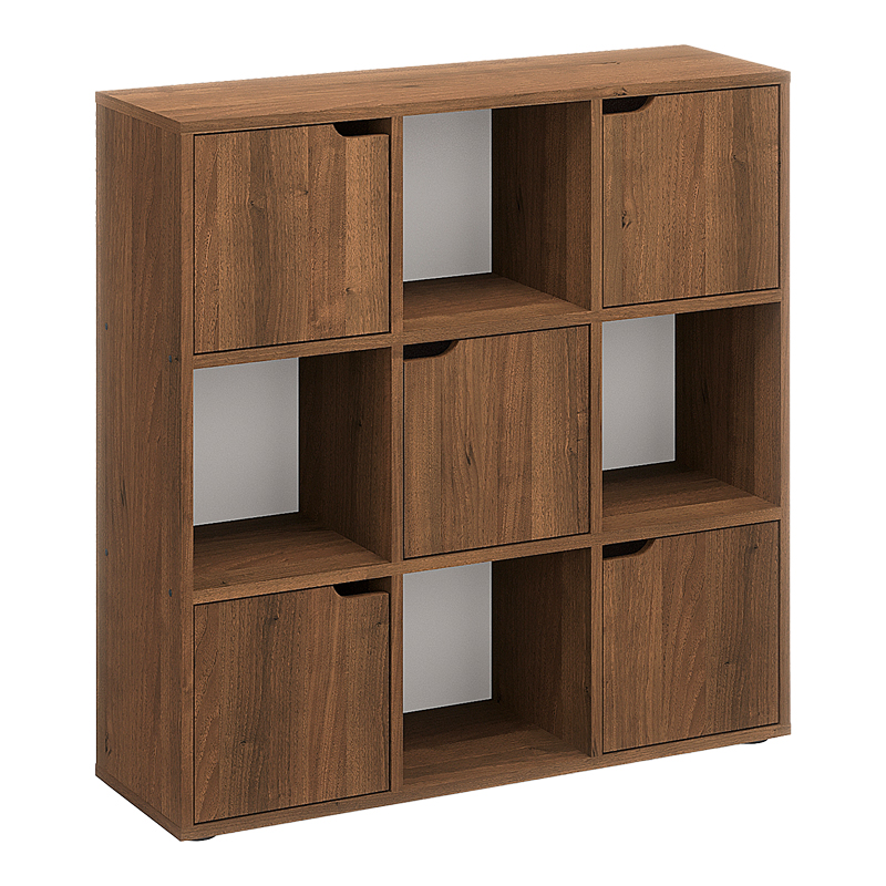 Етажерка Bookel в цвят орех 88.5x27.5x89.3cm