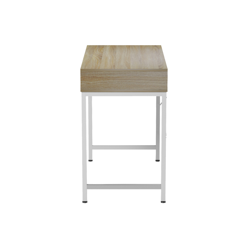 Работно бюро Kama в сонома-бял нюанс с бели метални крака 95x48x76см - Image 3