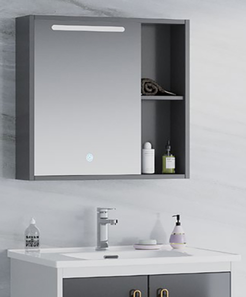 Огледало ISABEL LED 60см цвят АНТРАЦИТ