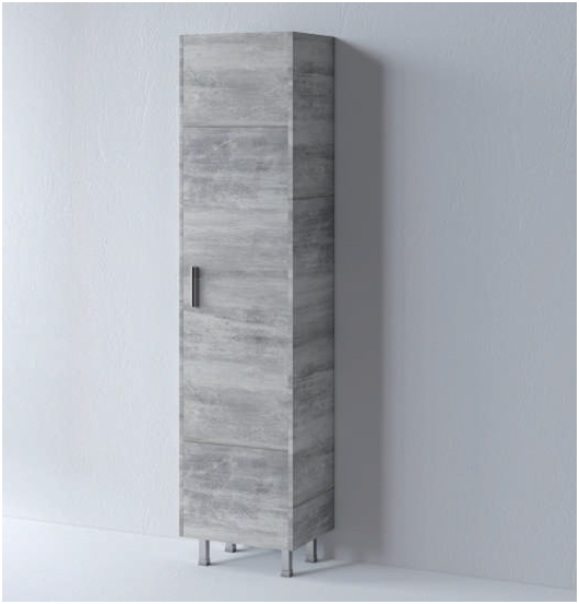 Шкаф тип колона САВИНА цвят цимент 40x32x160см