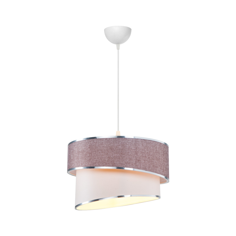 Полилей Loopy E27 пепел от рози-бяло Φ30x18cm - Image 3