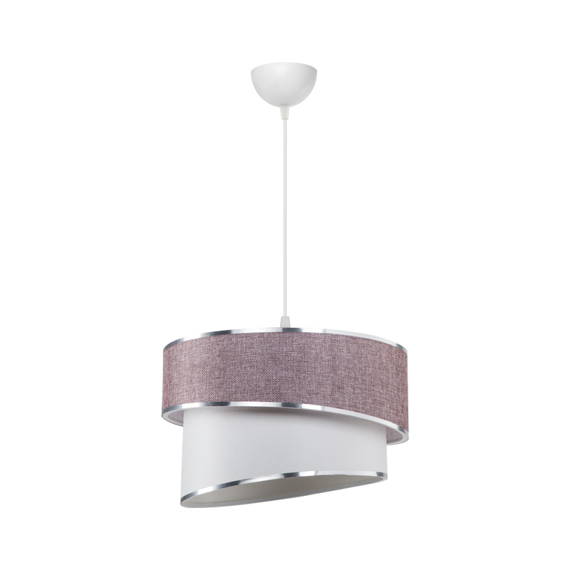 Полилей Loopy E27 пепел от рози-бяло Φ30x18cm