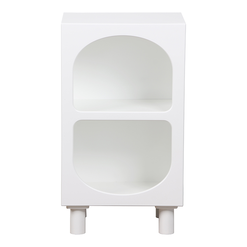 Нощно шкафче Emersi MDF в бяло 40x32x70см - Image 3