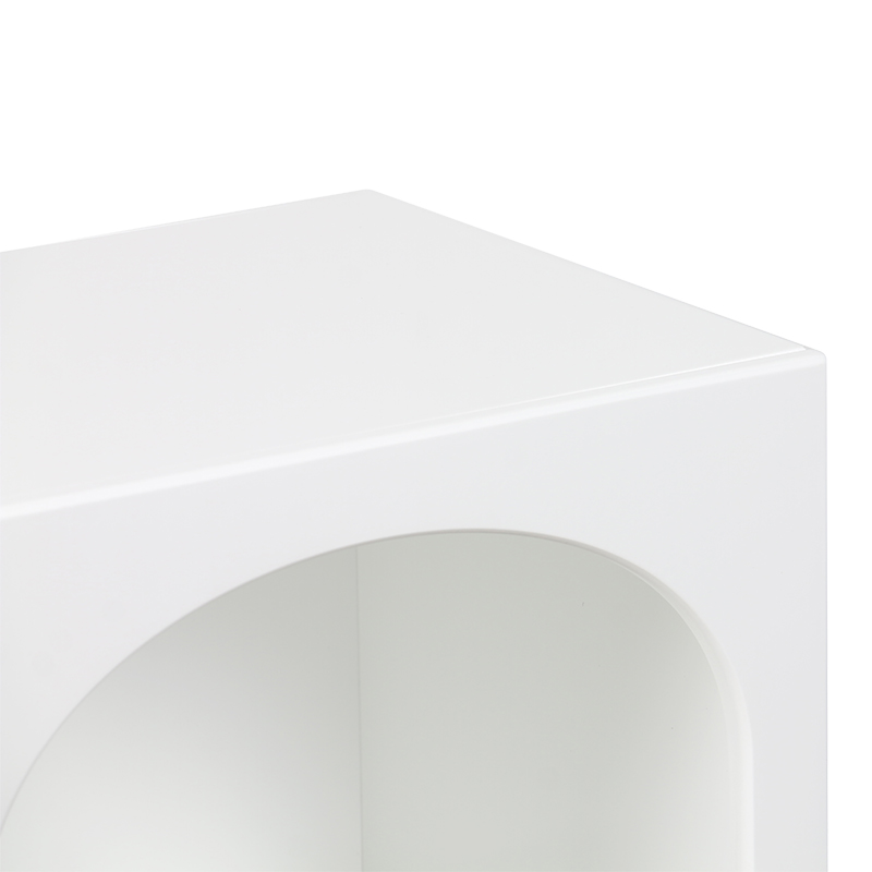 Нощно шкафче Emersi MDF в бяло 40x32x70см - Image 4