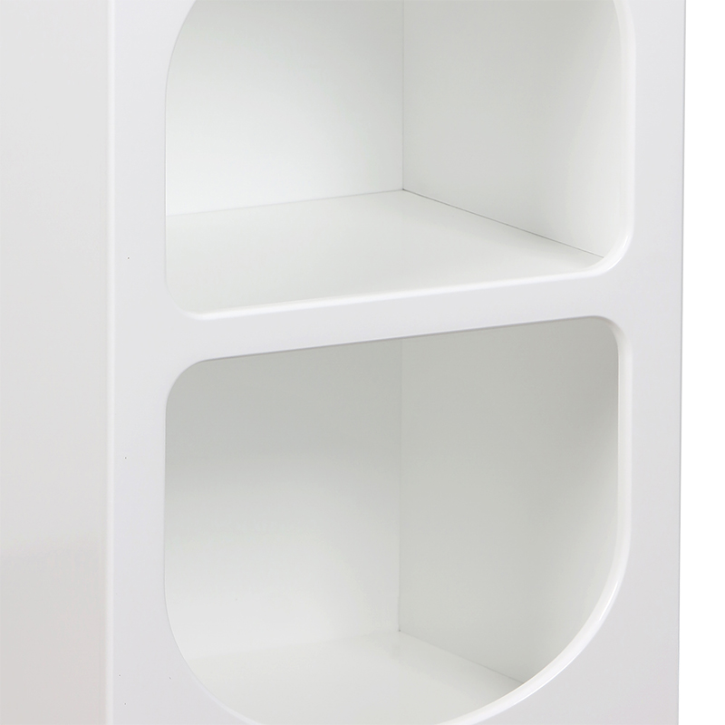 Нощно шкафче Emersi MDF в бяло 40x32x70см - Image 5