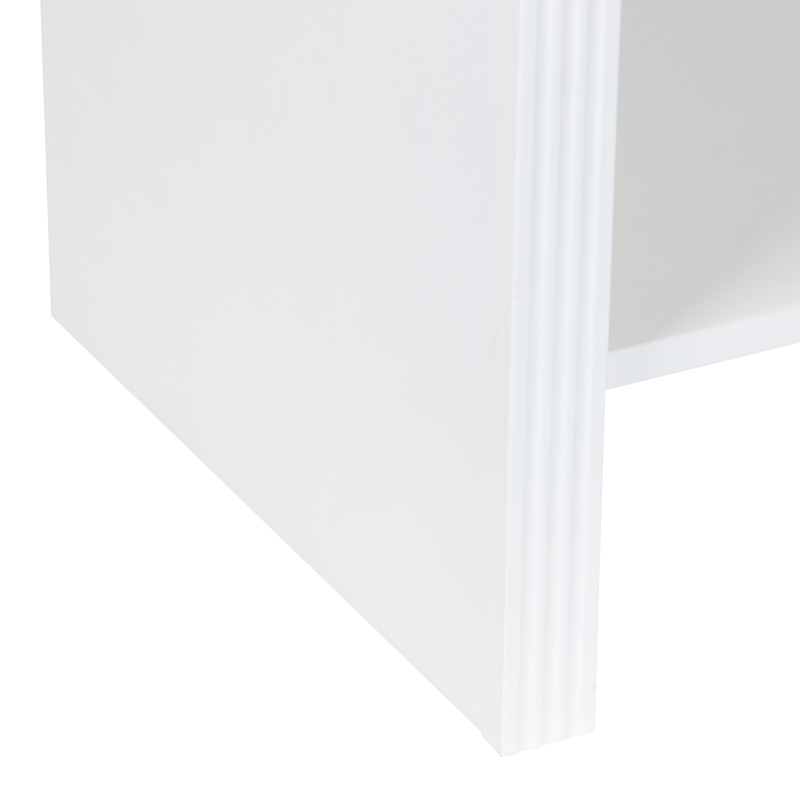 Нощно шкафче Zeplen MDF в бяло 40x30x53см - Image 7