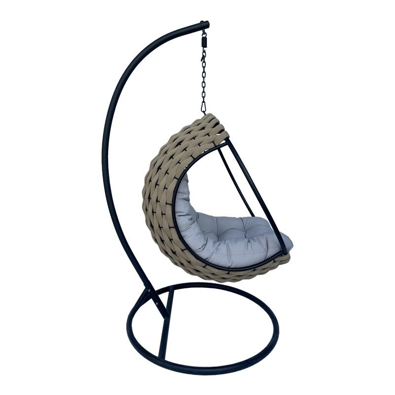 Люлка Nest с основа Makito в бежово-сив нюанс 100x105x195см - Image 3