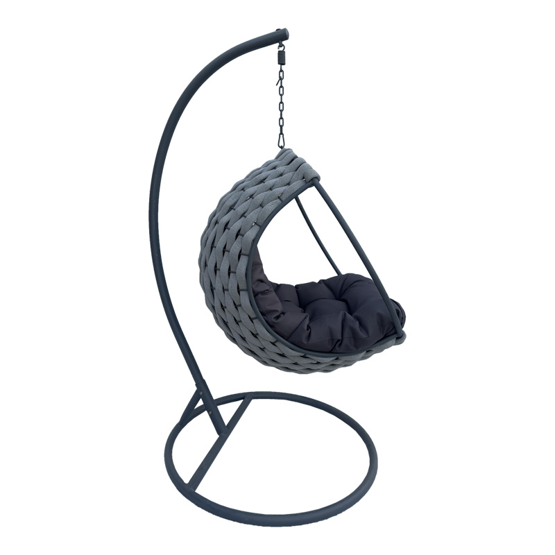 Люлка Nest с основа Makito в сив нюанс 100x105x195см - Image 3